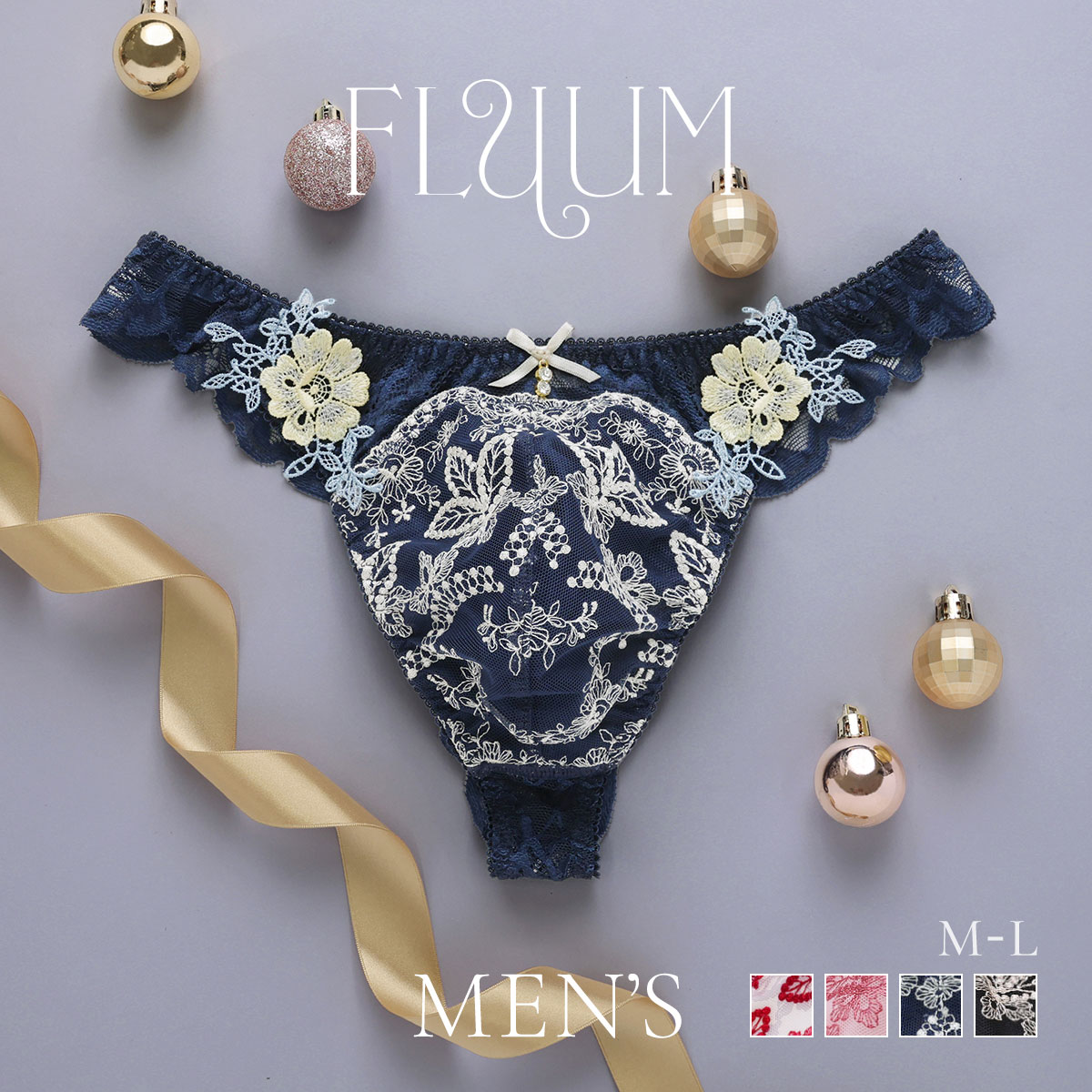 フェミニンメンズTバック M L メンズ 総レース Tバックショーツ レース