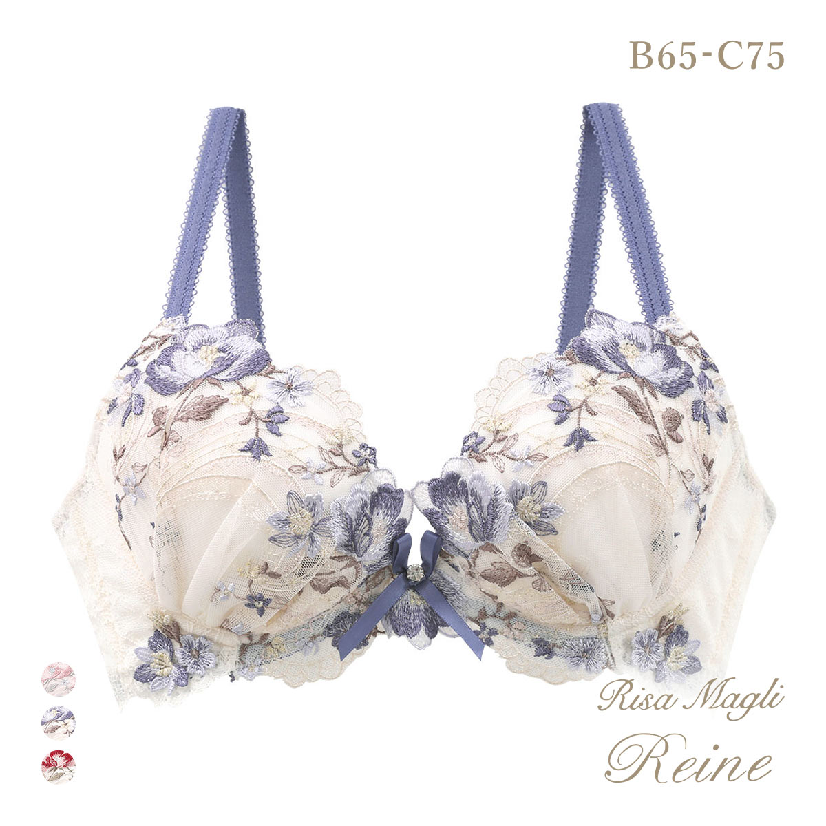 リサマリ レーヌ サリー 3/4カップ ブラジャー BC 谷間ブラ Risa Magli