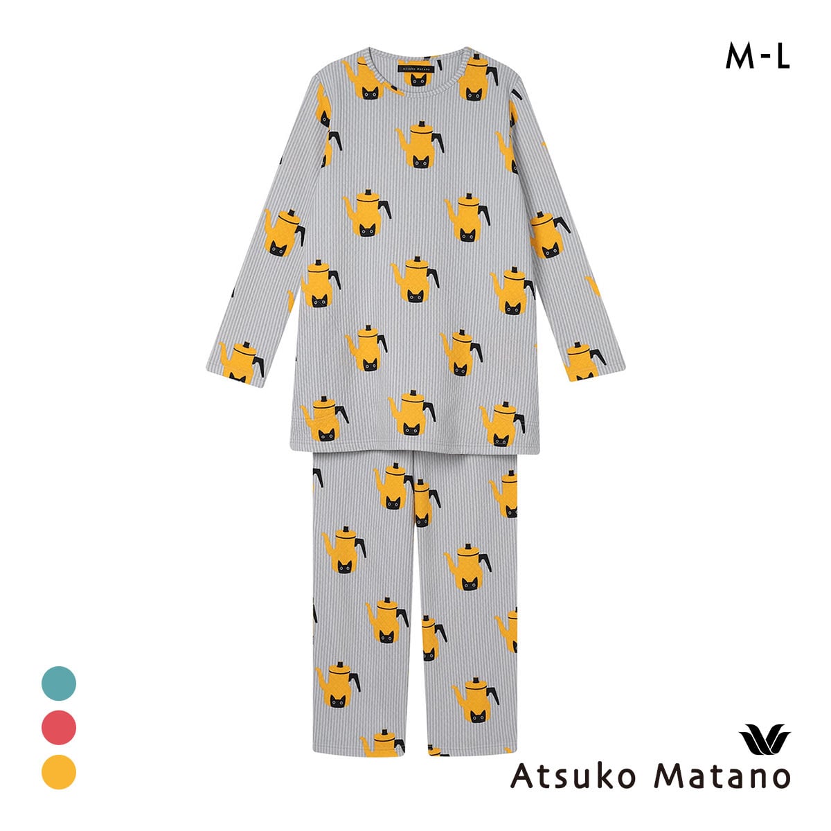 ワコール マタノアツコ ルームウェア 長袖 パジャマ 上下セット