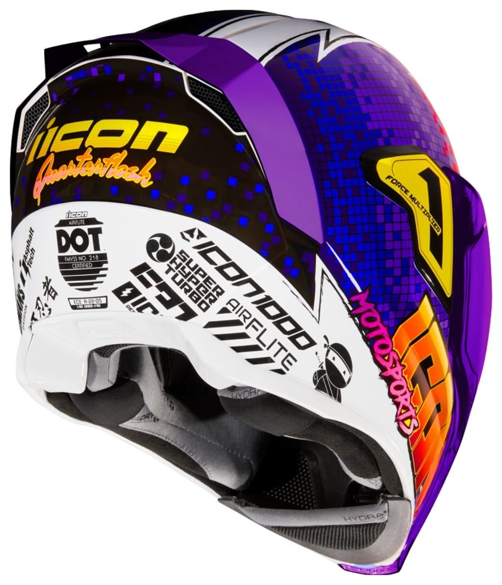 Webike | ICON アイコン AIRFLITE QUARTERFLASH PURPLE［クオーター