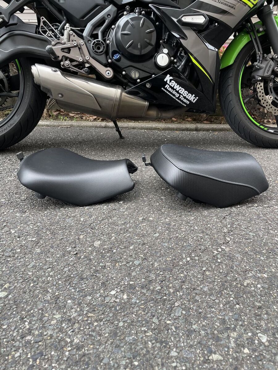 KAWASAKI ニンジャ 650「＊＊＊ カワサキ純正ハイシートに交換しての