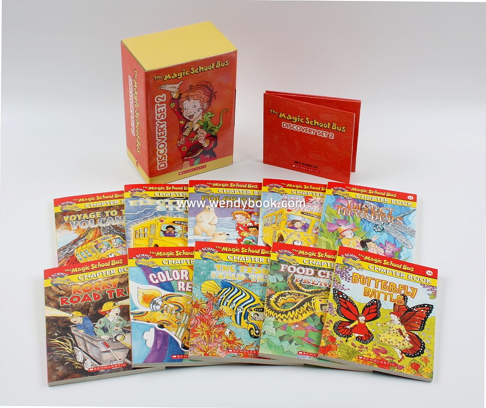 The Magic School Bus Discovery Set 2 (Paperback 10권 & MP3 CD 3장