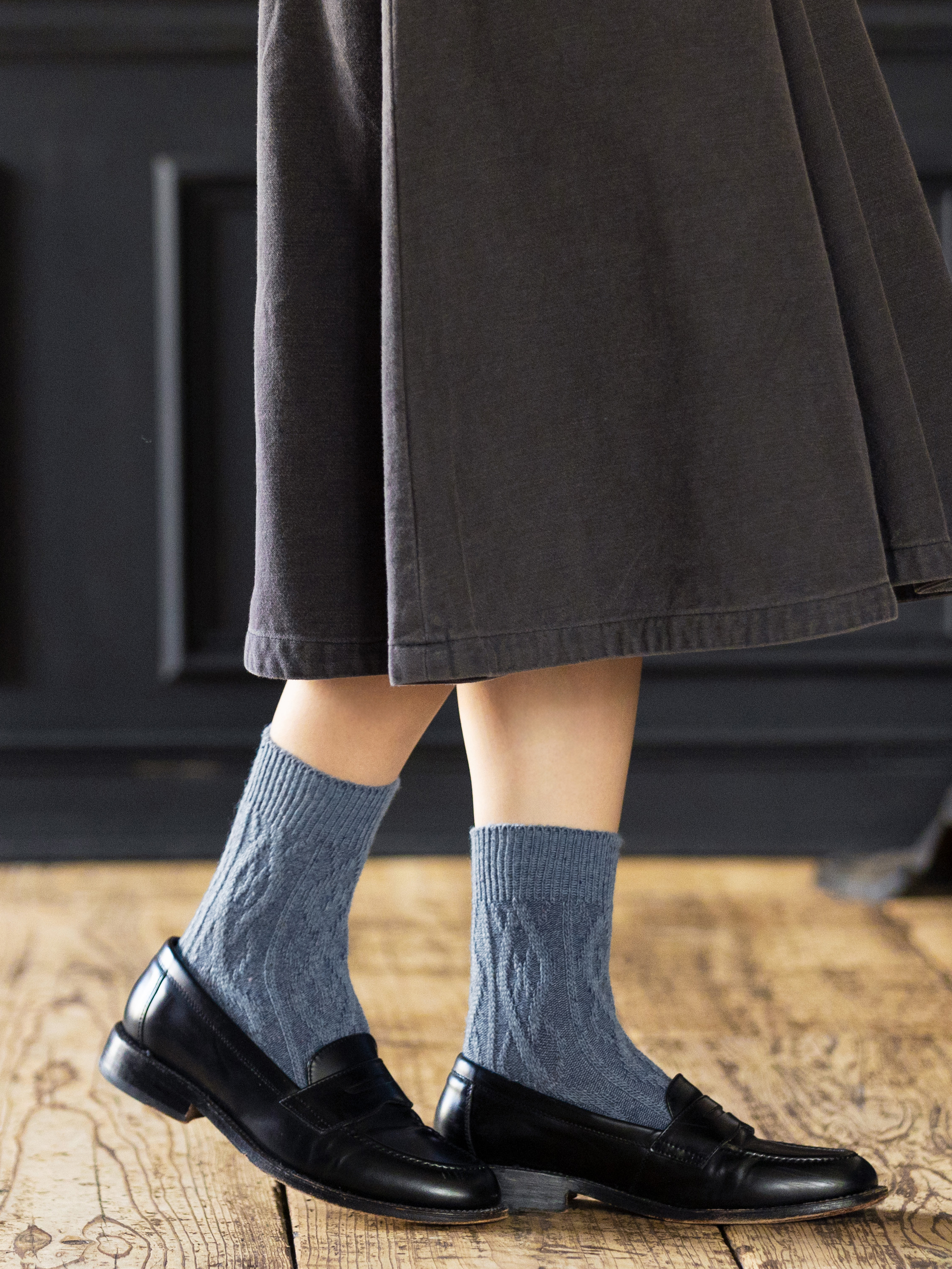 ネップゴム長ケーブルショートソックス ( 011133097 ) | 靴下屋公式