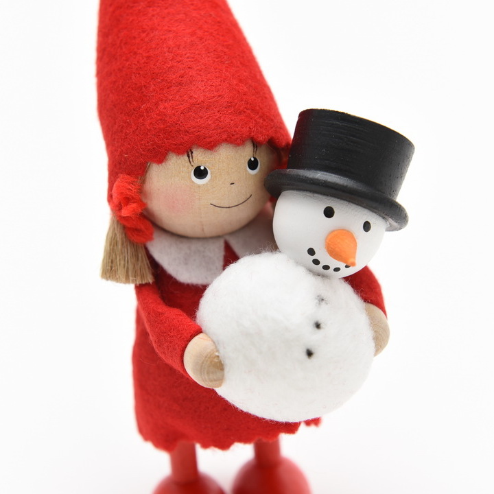 ノルディカニッセ 雪だるまを持つ女の子 (ノルディカニッセ ユキダルマ