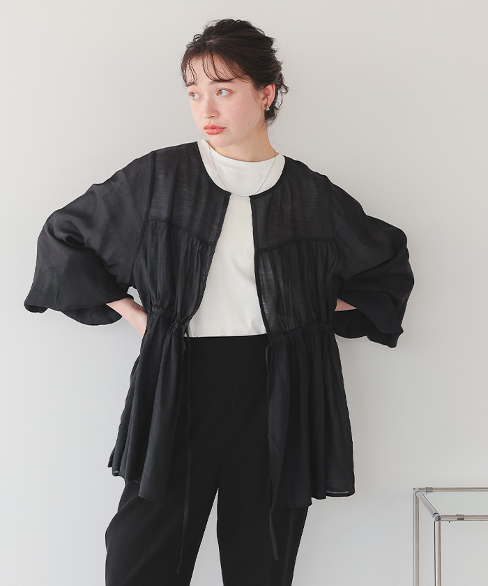 ティアードシアーチュニックブラウス【メール便可／100】 | titivate