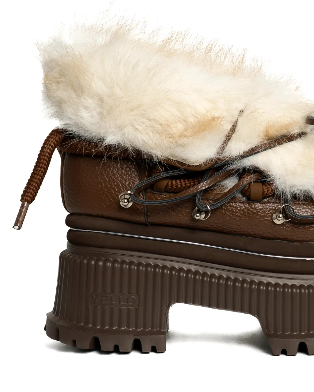 YELLO / LIZI PLATFORM SHORT BOOTS