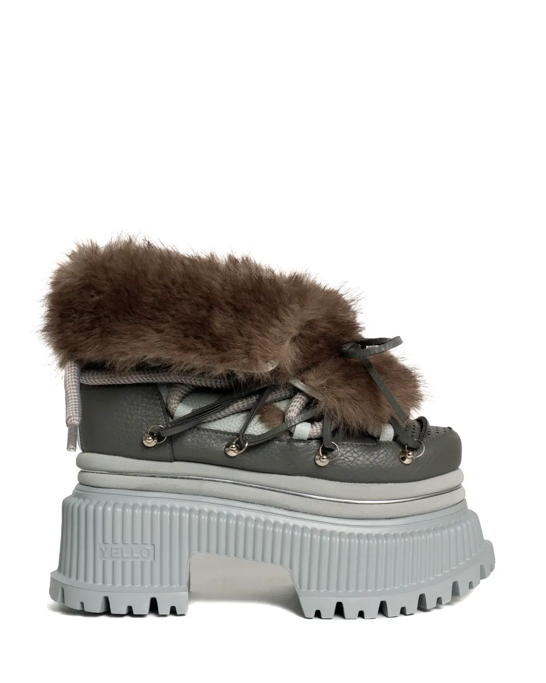 YELLO / WOLFY PLATFORM SHORT BOOTS