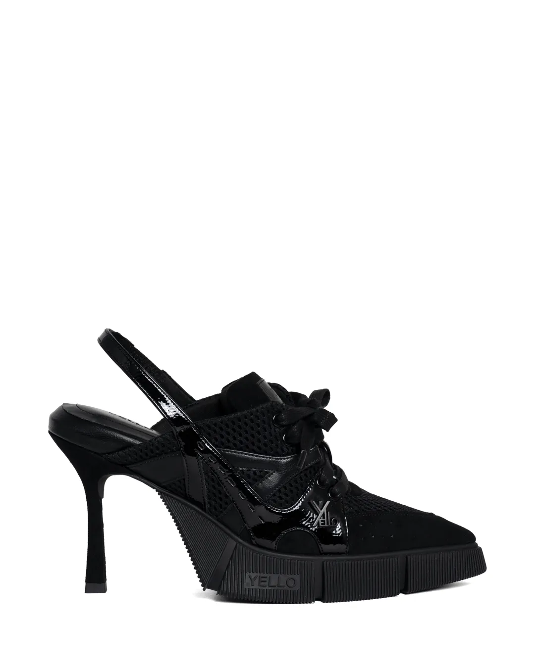 YELLO / JET BLACK SNEAKER MULES