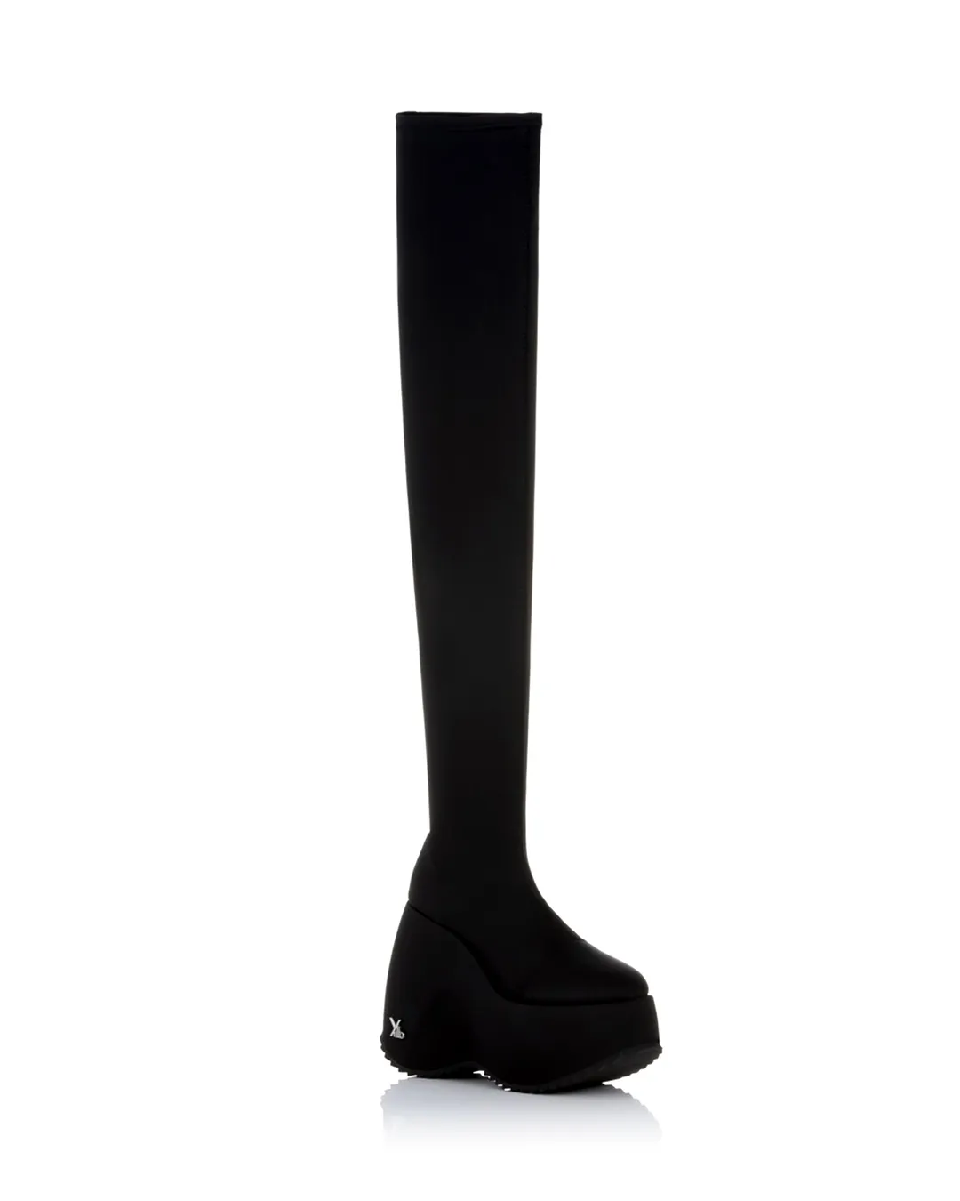 YELLO / TOKYO BLACK PLATFORM LONG BOOTS