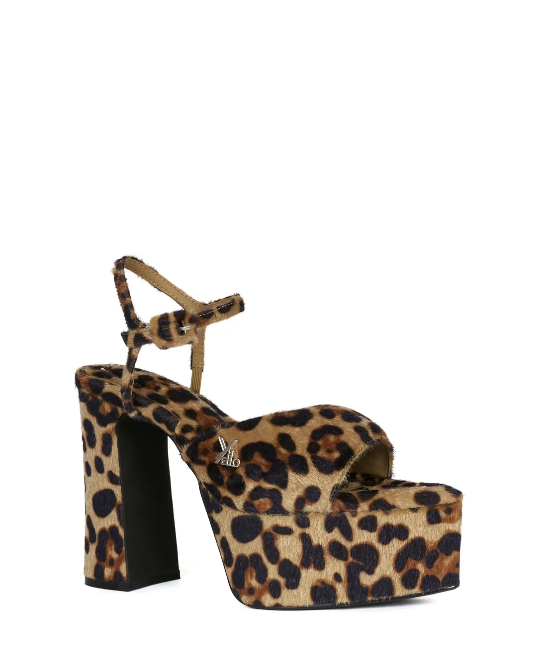 YELLO / TOKYO BLACK CHUNKY HEEL SANDALS