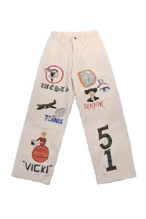 WESTOVERALLS AYD × WOA MEMORIAL TROUSERS(Ecru/men)