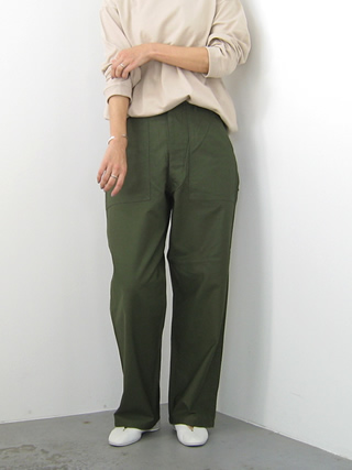 CIOTA（シオタ） スビンコットンバックサテンベイカーパンツ メンズ