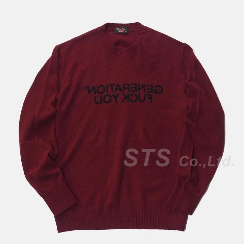 Supreme/UNDERCOVER Generation Fuck You Sweater - UG.SHAFT