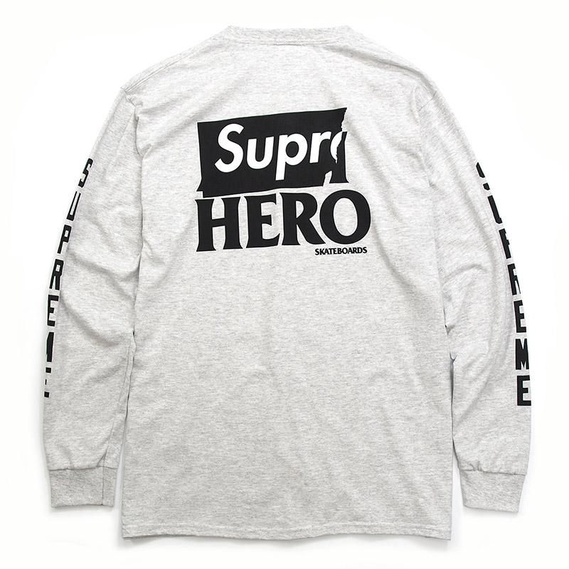 Supreme/ANTIHERO Long Sleeve Logo Tee - UG.SHAFT