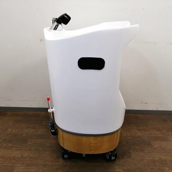 中古/A】EMS『移動式シャンプー台 PERRO（ペロ）ホワイト/ヘッドスパ