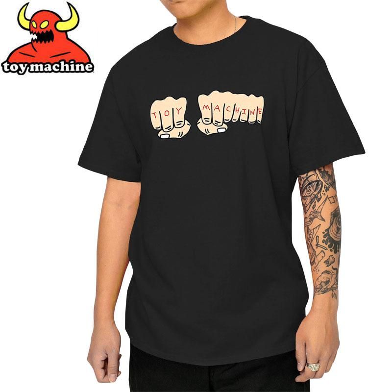 トイマシーン TOY MACHINE スケボー Tシャツ FISTS TEE ブラック NO259