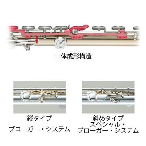 ミヤザワフルート ： 102 洋銀製銀メッキ仕上げ・ブローガーシステム