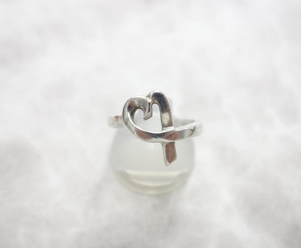 TIFFANY ティファニー ラビングハート リング 指輪 silver925 12号