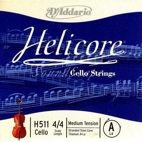 ダダリオ ヘリコア チェロ弦A線｜明るく素直な反応