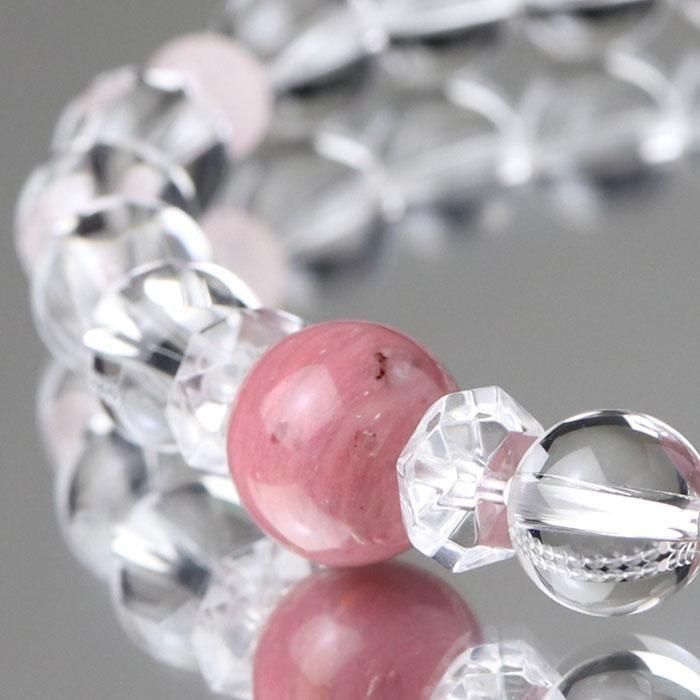 ≪特別価格≫数珠ブレスレット 約10ミリ ローズシリシャスシスト