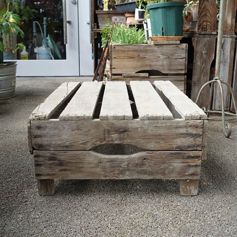 ベジタブルボックス アンティーク ヴィンテージ トレイ 木箱 フラワー