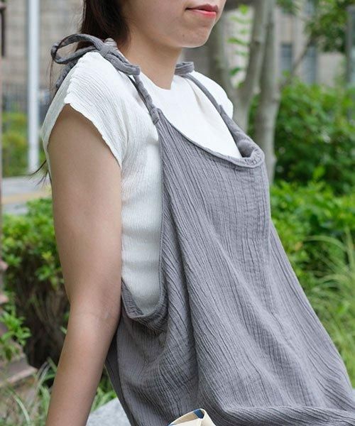 二重ガーゼ サロペット | グレー - 楊柳生地 専門店 山城 ネットショップ