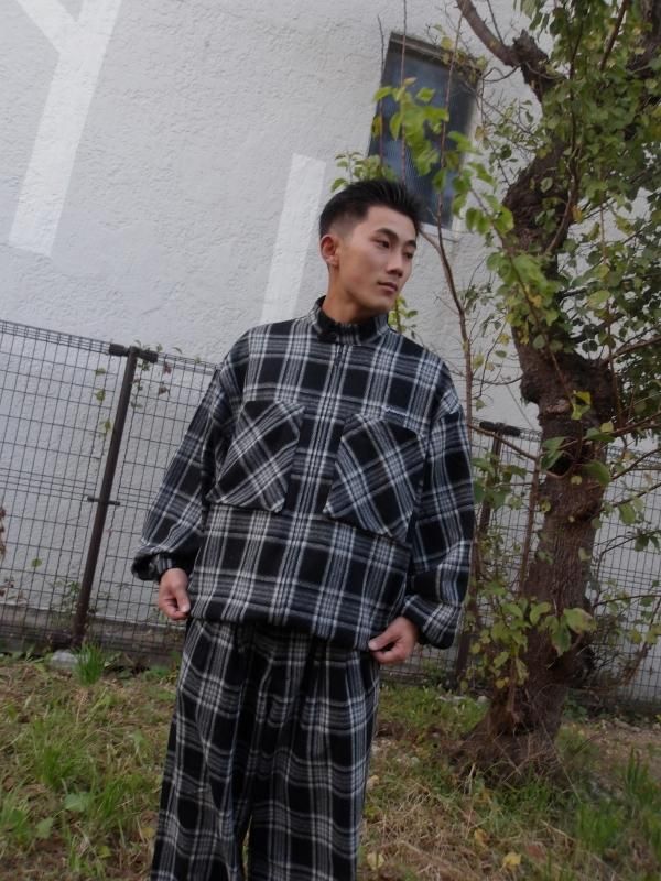 TIGHTBOOTH / PLAID FLANNEL SWING TOP / 2colors - Skateboard Shop