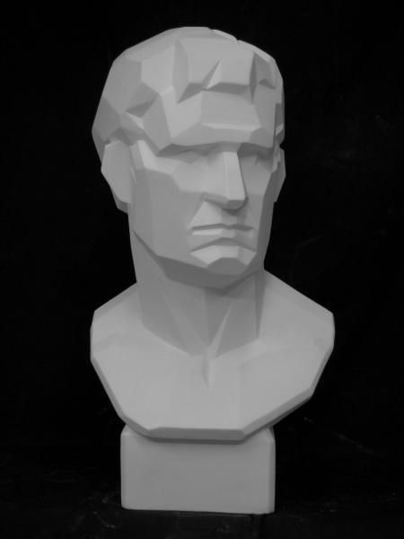 K-163 アグリッパ胸像（面取り） - 日本で唯一の石膏像専門ショップ