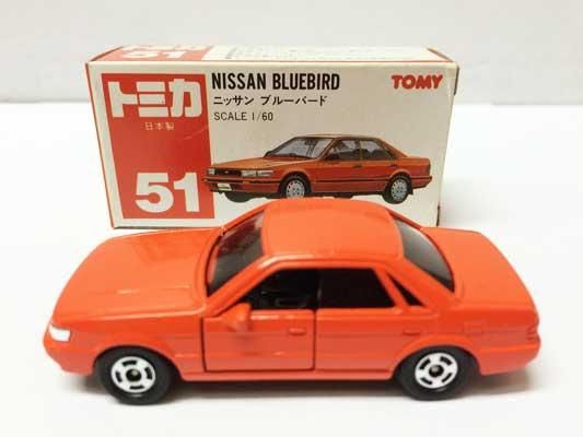 トミカ NO.51 ニッサン ブルーバード 赤箱（日本製） - ガシャポン