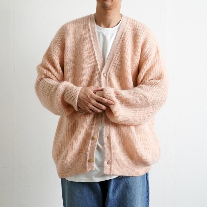 INNAT / KID MOHAIR CARDIGAN - Pink キッドモヘア カーディガン