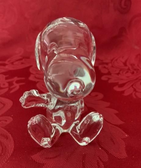 Baccarat バカラ 置物 スヌーピー クリスタル フィギュリン