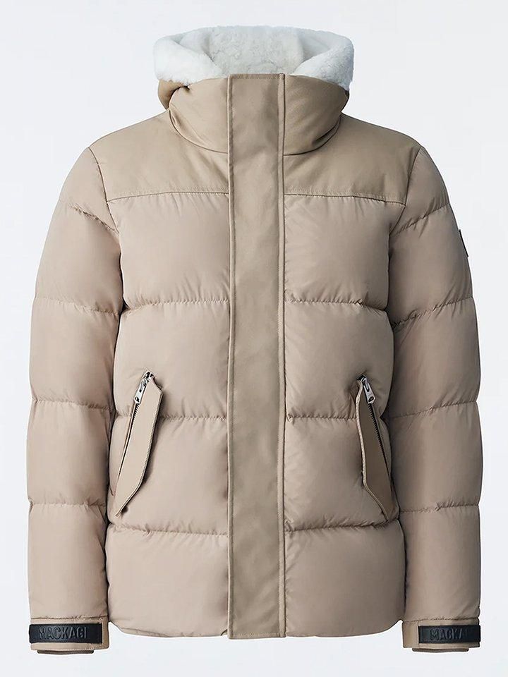 MACKAGE (マッカージュ) メンズ RILEY ムートンコンビダウンジャケット