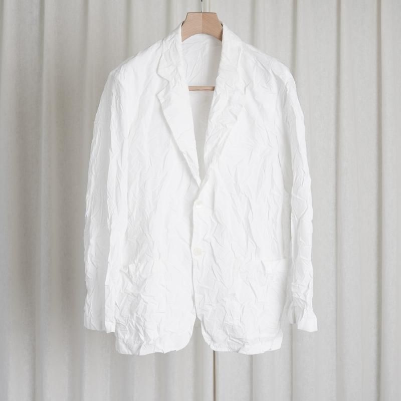 AURALEE オーラリー】WRINKLED WASHED FINX TWILL JACKET / WHITE