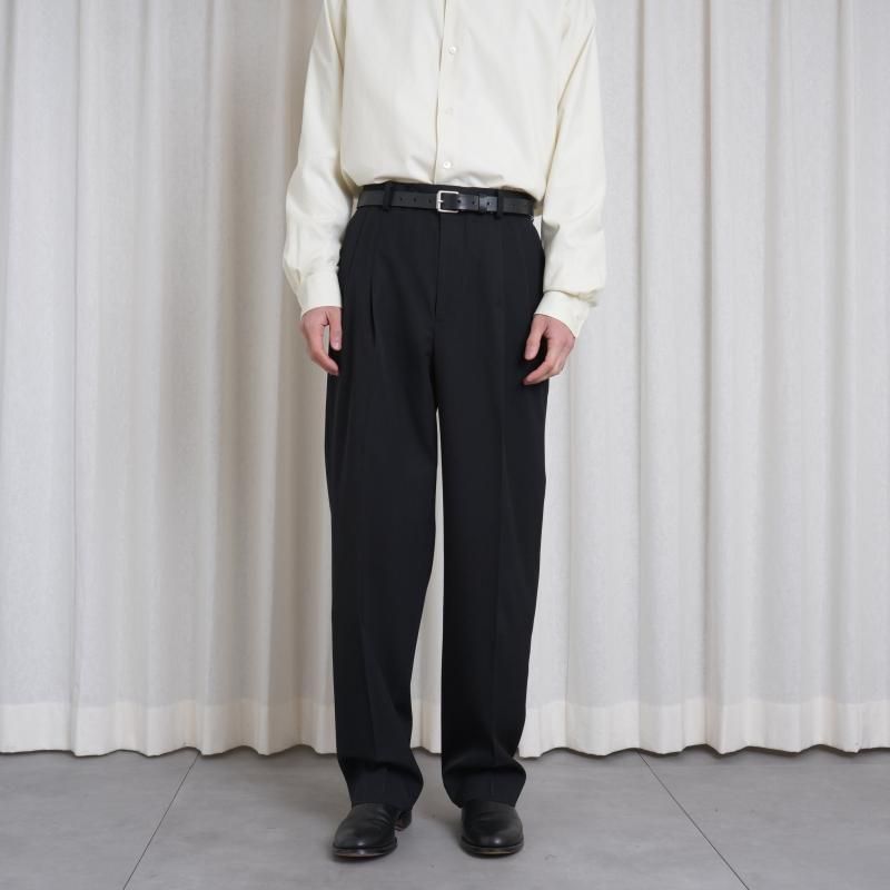 AURALEE オーラリー】 LIGHT WOOL MAX GABARDINE TWO-TUCK SLACKS