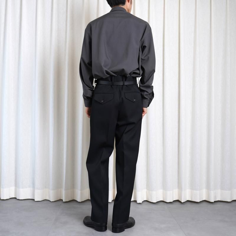 25A/W】【THE RERACS ザ・リラクス】 THE SLACKS STRAIGHT / BLACK