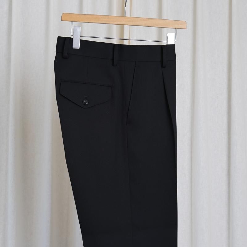 25A/W】【THE RERACS ザ・リラクス】 THE SLACKS STRAIGHT / BLACK