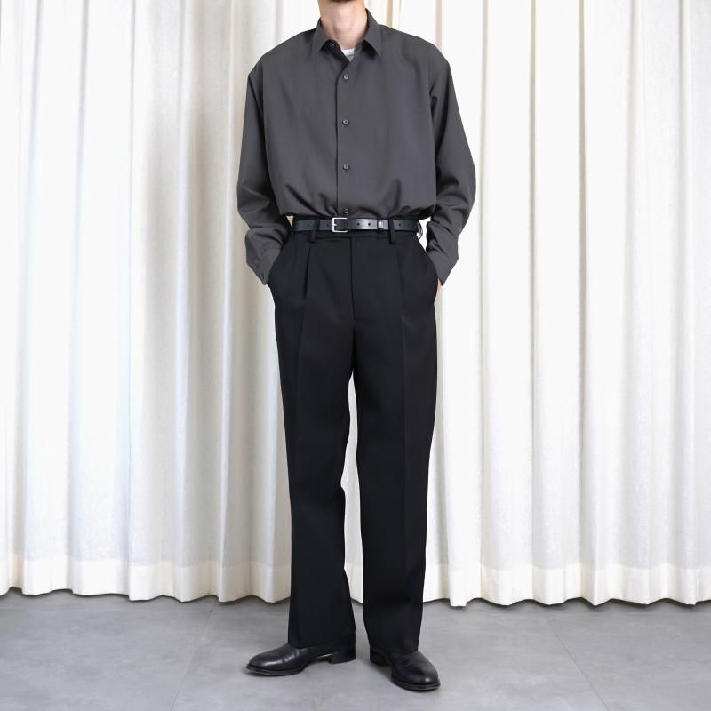 25A/W】【THE RERACS ザ・リラクス】 THE SLACKS STRAIGHT / BLACK