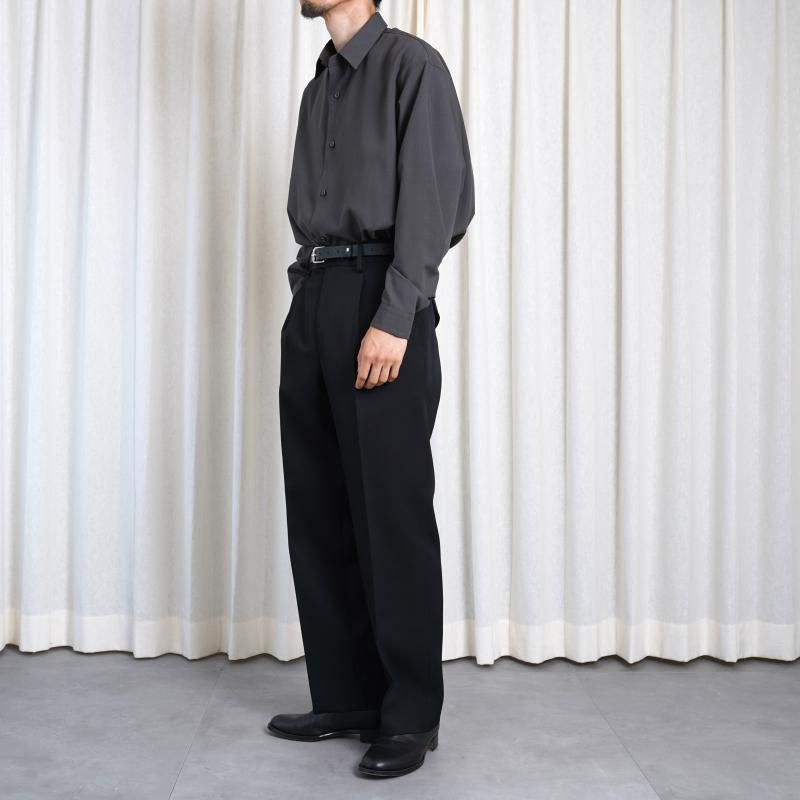 25A/W】【THE RERACS ザ・リラクス】 THE SLACKS STRAIGHT / BLACK