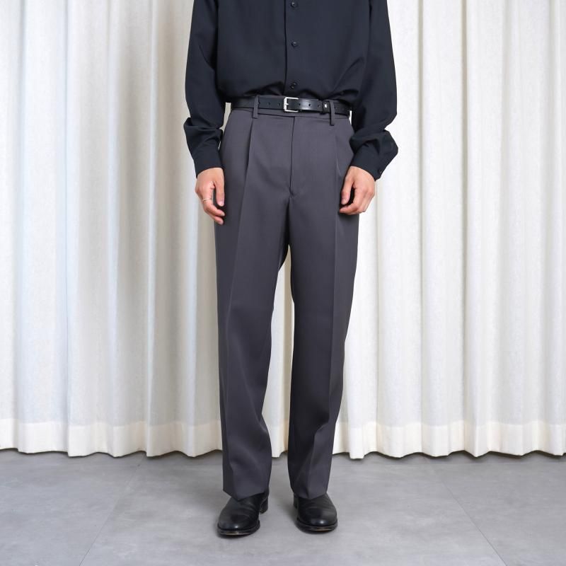 25A/W】【THE RERACS ザ・リラクス】 THE SLACKS STRAIGHT / GUNMETAL