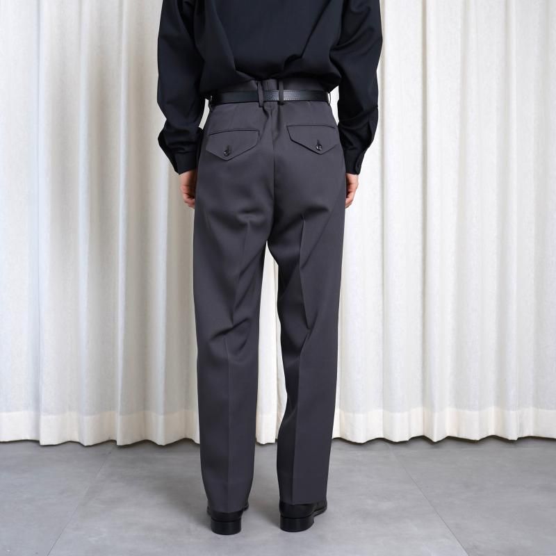 25A/W】【THE RERACS ザ・リラクス】 THE SLACKS STRAIGHT / GUNMETAL
