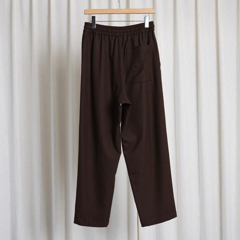 WIRROW ウィロウ】 BOTANY WOOL DRAWSTRING PANTS -UNISEX- / DARK