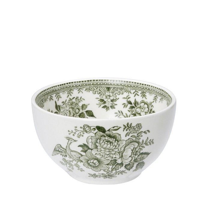 イギリス食器 Burleigh グリーンアジアティックフェザンツ シュガー