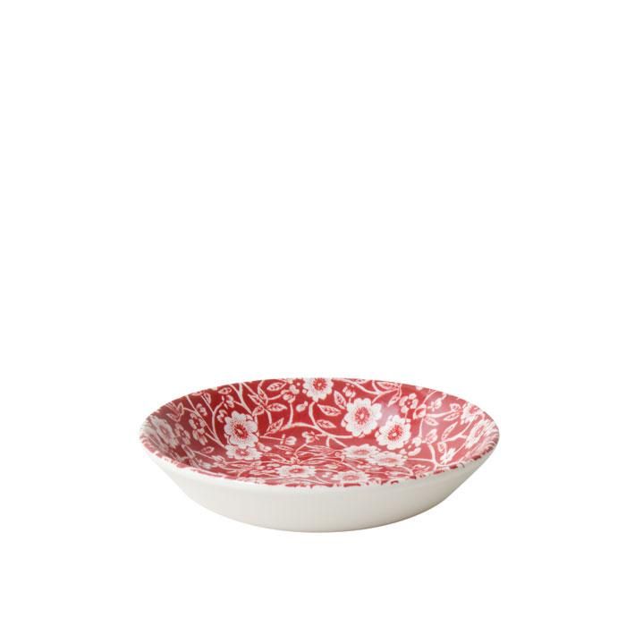 イギリス食器 Burleigh レッドキャリコ フルーツプレート｜バーレイ