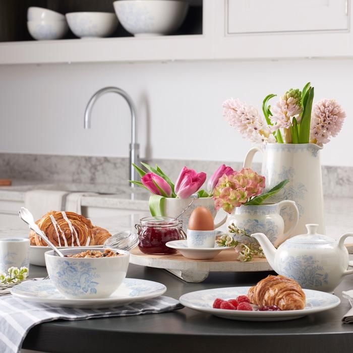 イギリス食器 Burleigh ブルーアジアティックフェザンツ シュガー