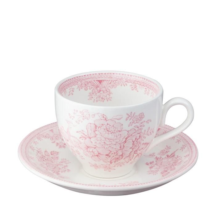 イギリス食器 Burleigh ピンクアジアティックフェザンツ カップ