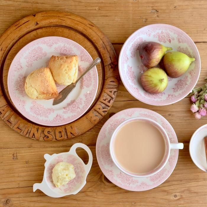 イギリス食器 Burleigh ピンクアジアティックフェザンツ プレートS