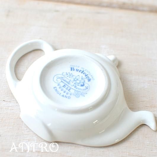 イギリス食器 Burleigh ブルーアジアティックフェザンツ ティーポット