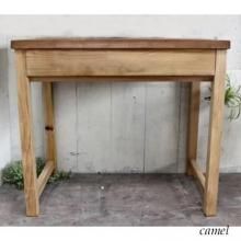 アンティーク風無垢材 コンパクトデスク PCデスク 小さなミニ机