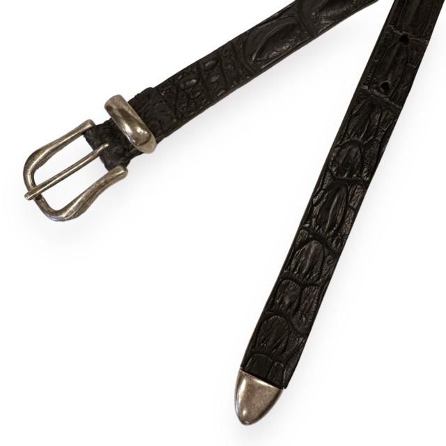 POST&CO 【ポストアンドコー】 クロコダイル背革20㎜プンターレタイプ