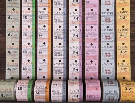 イギリスバスチケット風！おしゃれなロールシール